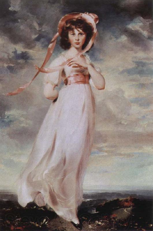 Sir Thomas Lawrence pinkie Norge oil painting art